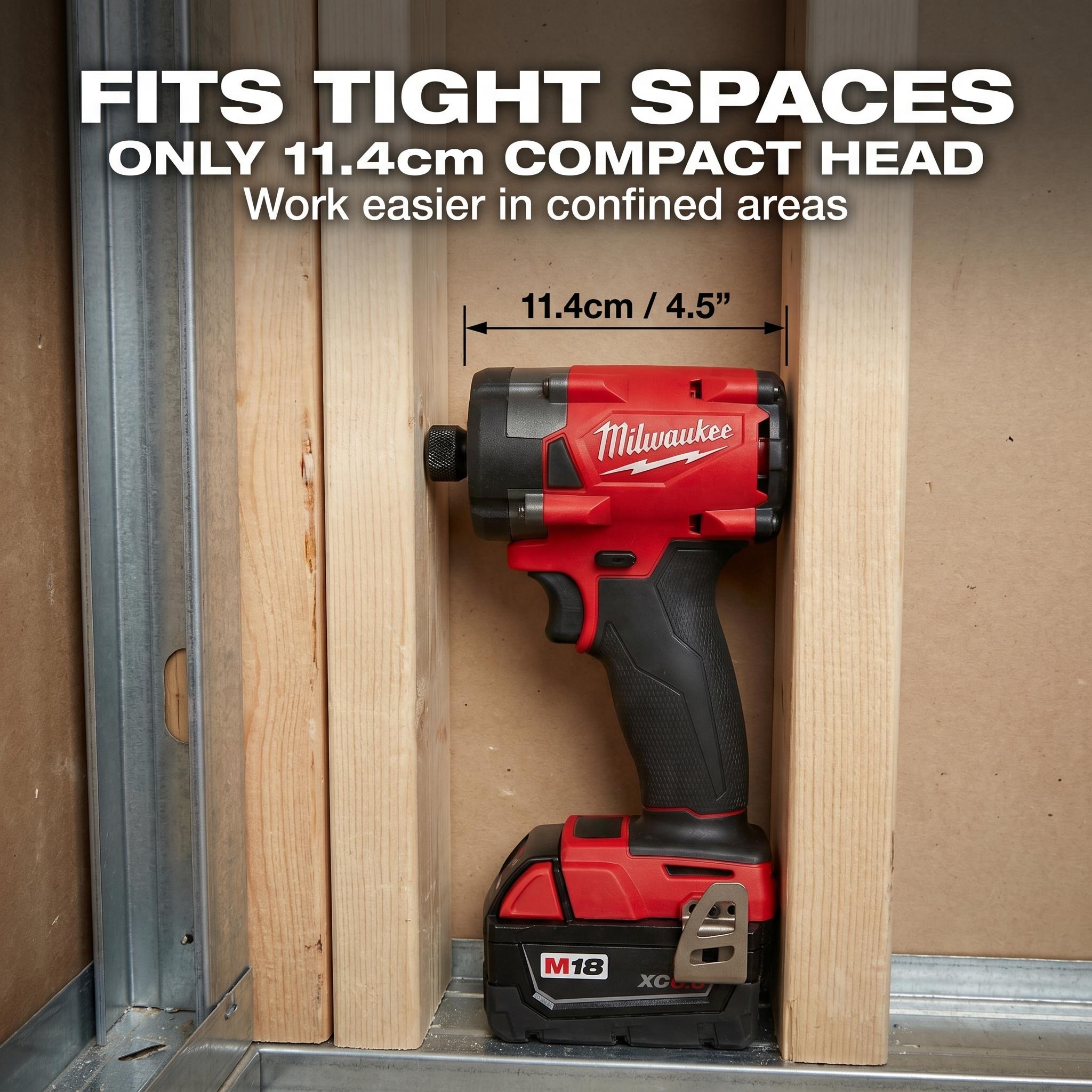 M18 FID3 18V 1/2in Impact Driver with 300 Nm for Tight Spaces repair tool wrench heavy duty workshop use multi-function universal socket wrench tool diy automotive