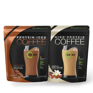 Chike Protein Iced Coffee TikTok Exclusive Bundle - Mocha and Vanilla Bag with 20g Protein 2 Espresso Shots 1g Sugar