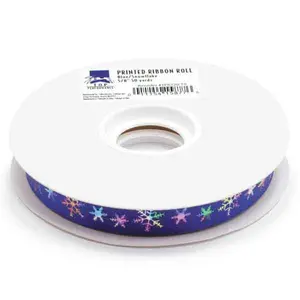 Top Performance Printed Ribbon Roll, Blue - 50 yards