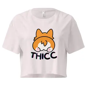 Corgi Thicc Crop Top, Cute Corgie Graphic, UNTLY Sexy