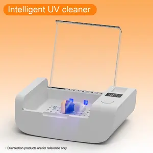 Portable Disinfection Box, UV Sterilization Drying, Hearing Aid Denture Storage, Travel Essential Cleaning Box