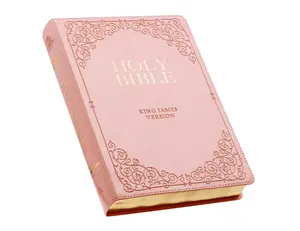 KJV Holy Bible, Giant Print Full-size Faux Leather Red Letter Edition - Thumb Index & Ribbon Marker, King James Version, Pink (KJV Full Size GP Editions)