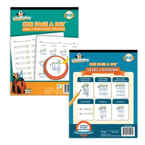 Channie's One Page a Day Visual Single & Double Digit Division Math Kit