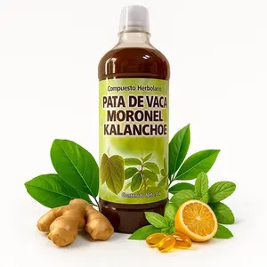 New - Pata de Vaca, Moronel, Kalanchoe - Juice Tonic- Jugo De Pata de Vaca, Moronel, Kalanchoe - de 1 litro (33.3Fl Oz)
