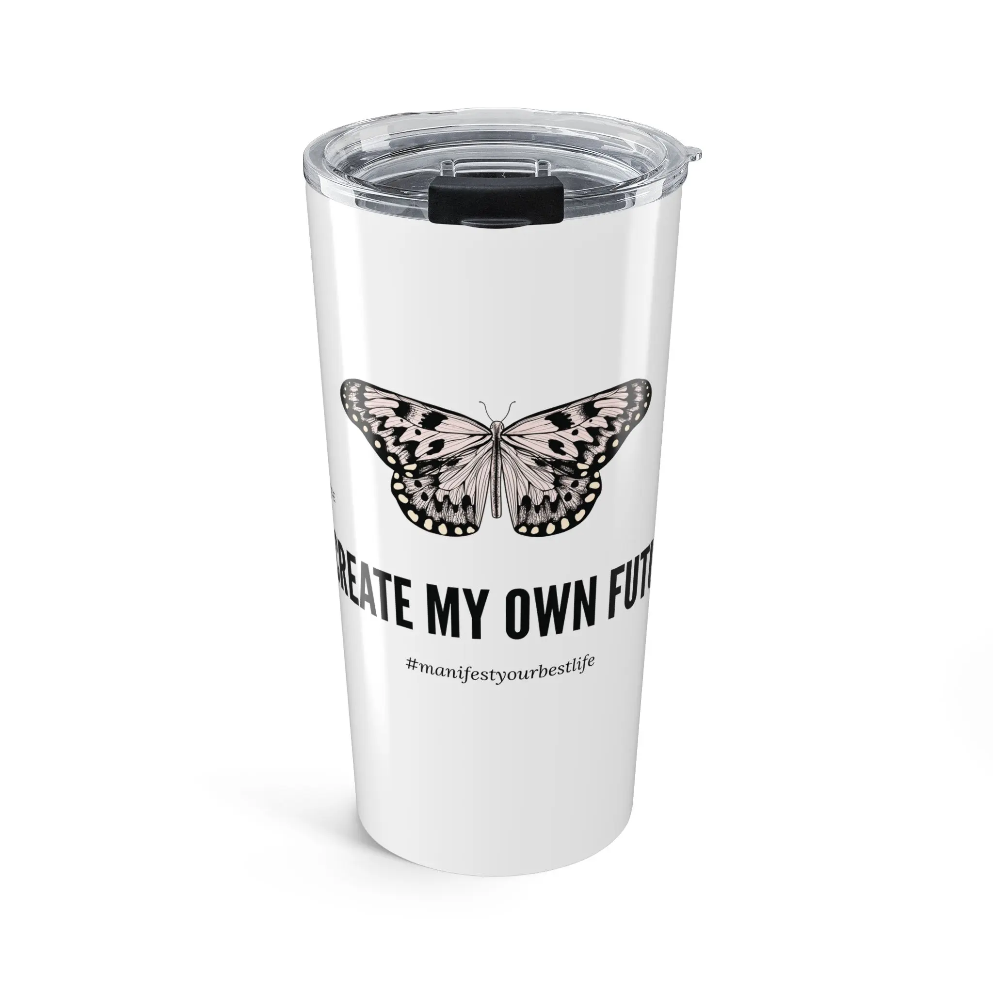 #manifestyourbestlife Xo, Em Tumbler 20oz | Inspirational Quote Drinkware