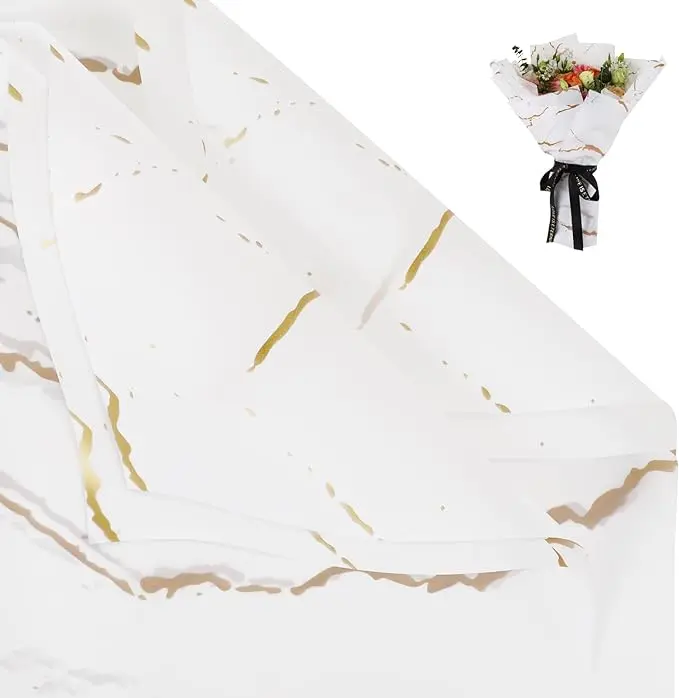 Floral Paper 20 Sheets per Package - High Quality and Beautiful Design