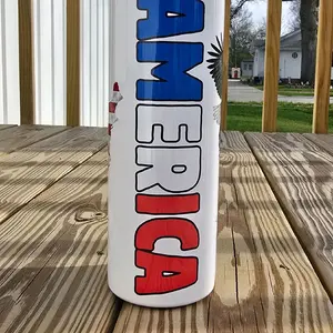 Coffe Mug United States - White with Red and Blue Lettering, Ideal for Daily Use