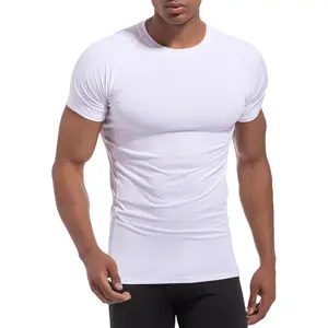 Mens Compression Shirt UPF 50+ Short Sleeve Dry Fit Athletic Base Layer Sports Rash Guard Running Under Shirts Tops