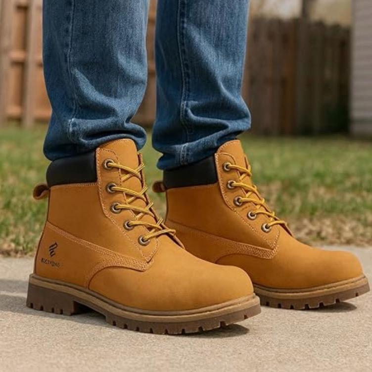 Rocawear Men's Steel Toe Lace-Up Work Boots