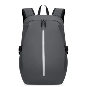 Safety Reflective Strip Design Waterproof Backpack, Large Capacity Multifunctional Motorcycle Rider Bag, Practical Daypack for Riding, Fitness & Daily Outdoor Sports