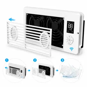 4" x 10" Register Booster Fan, DealsForYouDays Summer Deal, AC Vent Booster Fan for Better Cooling, 10-Speed HVAC Vent Fan with Remote Control, Whisper Quiet Energy Efficient Airflow Booster for Heating & Cooling