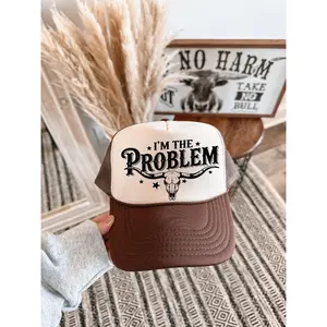 I’m the Problem Unisex Brown & Tan Unisex Foam Trucker Hat