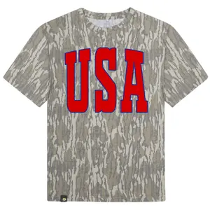 USA 4th of July Camo T-Shirt, Mossy Oak USA T-Shirt