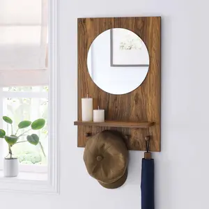 Modway Glint Mirror in Walnut