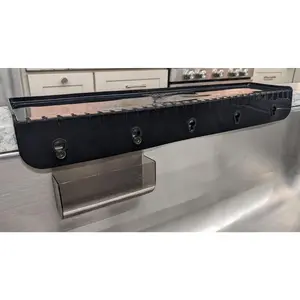 SiliSink XL  Edge Guard for Kitchen Sink - Fits 3.75" - 4" Wide - The   Sink Edge Protector with Sponge  - Splash Guard, 20" Black