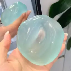 Plastic Slow Inflating Blue Coconut Oil Hand Press Ball, 6cm Round Malt Stress Relief Toy, Squishies, Ideal Holiday Gift, Fun Cute Present, Stress Ball Without Net