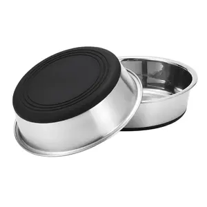 Stainless Steel Dog Bowl, Large Capacity, Suitable for Cats and Dogs, Indoor and Outdoor Use, Food Grade Metal Water Bowl, Non-Slip Easy Clean, Stainless Steel Bowls