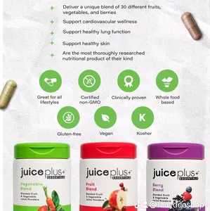 juiceplus capsules  fruits vegetables Berry Blend and Omega Blend