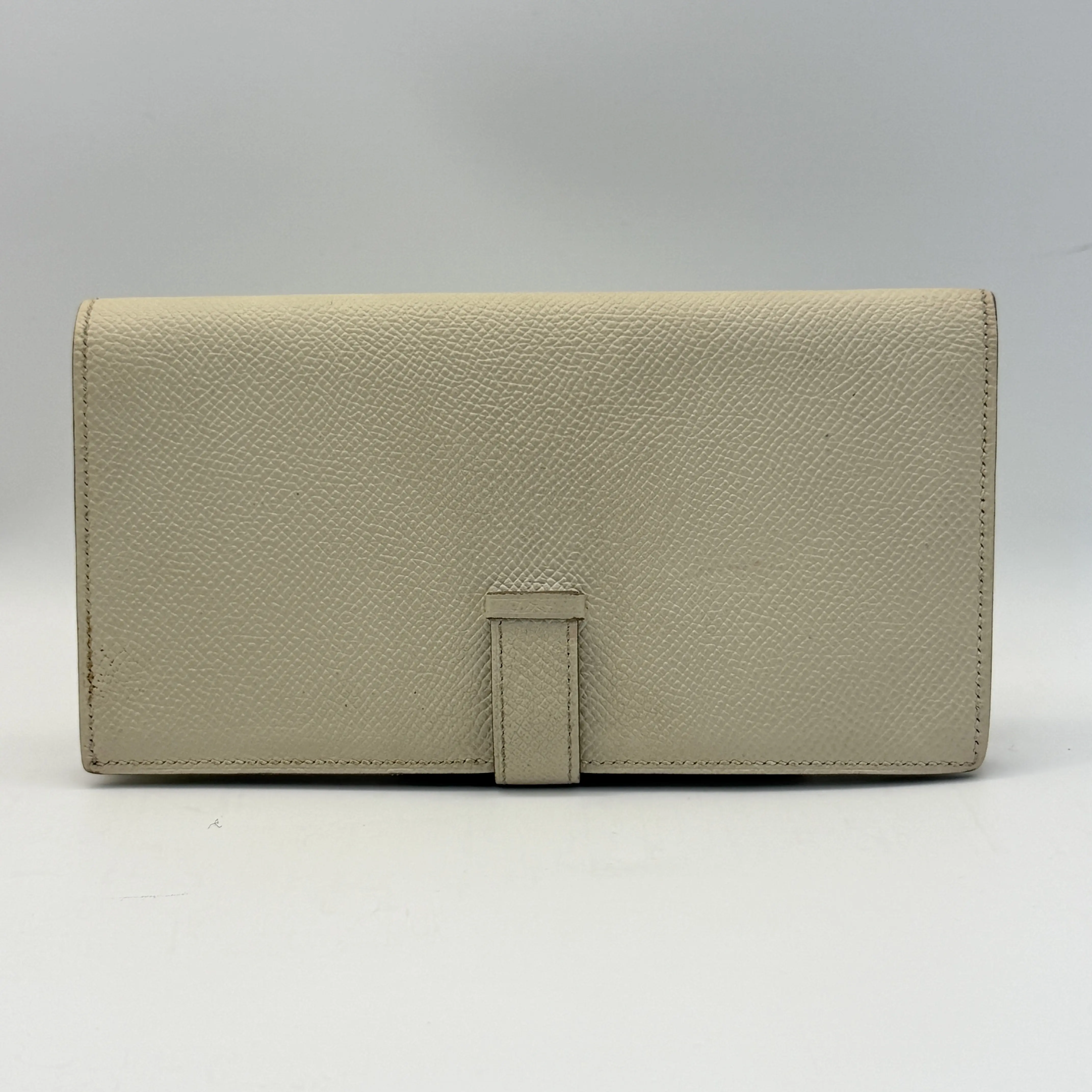 Pre-owned HERMÈS Bearn Long Bi fold Wallet in Epsom Leather