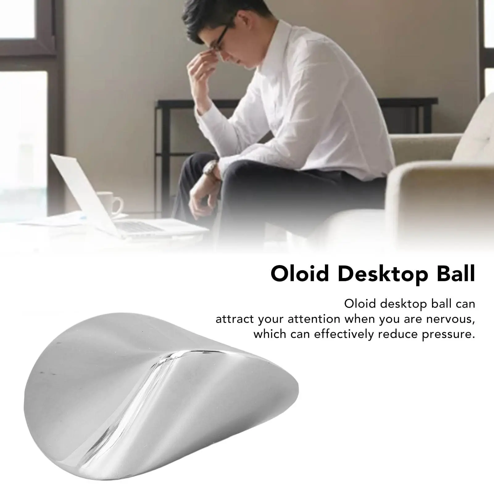 Stainless Steel Desktop Toy, Curved Surface Desk Ornament, Rolling Finger Spinner, Quiet Stress Relief Toy, Anxiety Relief, Adhd Improvement, Decompression Sensory Fidget