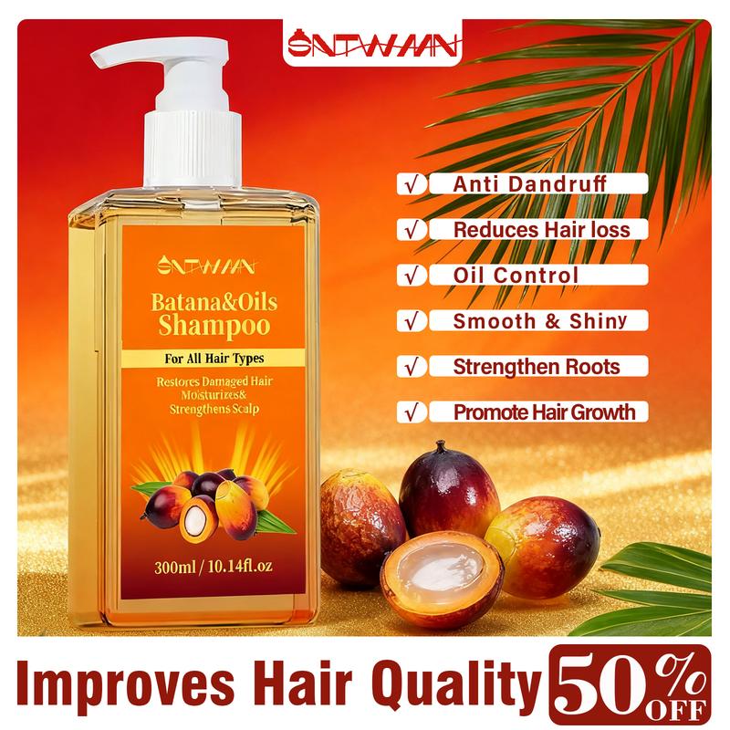 SNTWMN Batana Oil Shampoo for hair growth, Rosemary Shampoo - Moisturizing Hair Shampoo for Women and Men to Gently Cleanse, Repair & Protect Strands (10.14 oz)