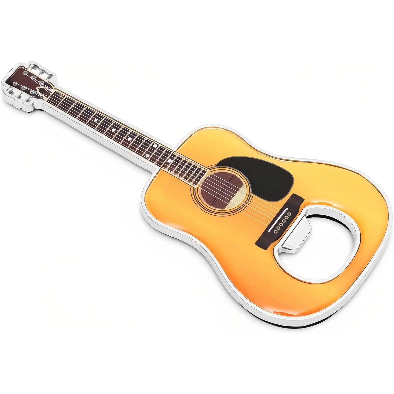 1 count/Set Bottle Opener Beer Guitar Shaped Bottle Opener Guitar Gift Kitchen Gadgets for Drinkers Music Guitar Lover(Acoustic)