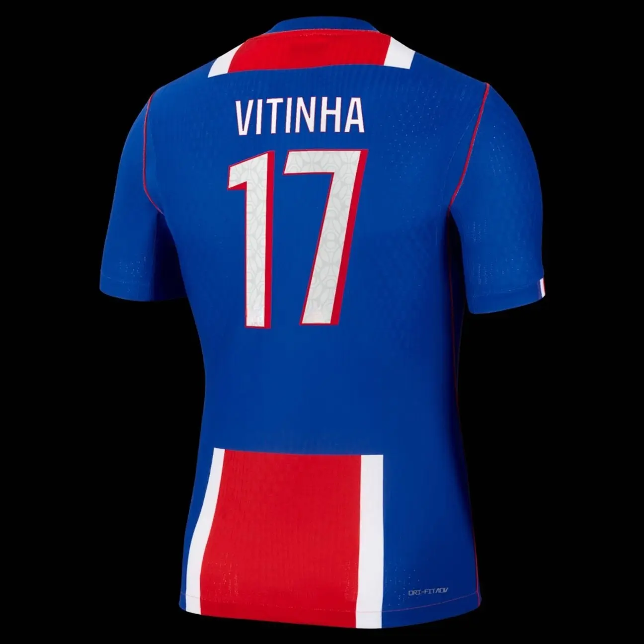 Unisex Soccer Shirt Paris Player Vitinha 2026/27 Home Stadium Replica Jersey - Blue Football