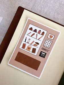 Stationery Vending Machine Die Cut Sticker