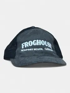 Black Pigment Print Mesh Back Cap