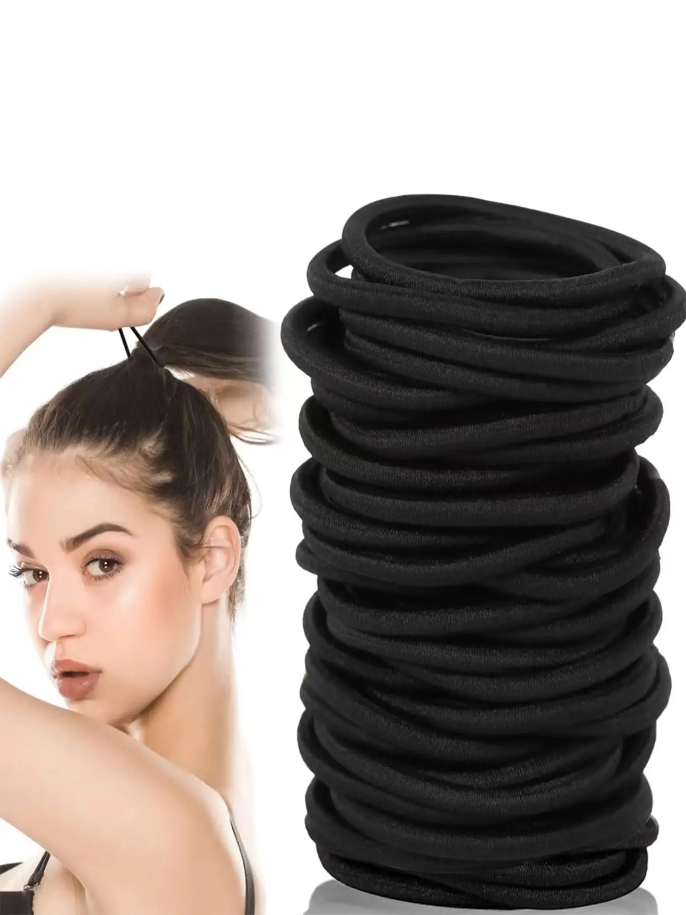 120pcs High Elasticity Hair Ties, Hair Rubber Bands No Damage, Durable & Non-Slip Design, Perfect for All Hairstyles, Ideal for Women & Girls, Daily Use Accessories, Elastic Hair Accessory, Scrunchies