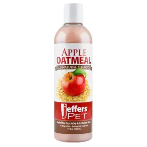 Jeffers Pet Apple Oatmeal All-Natural Hypoallergenic Dry Skin Shampoo for Dogs and Cats