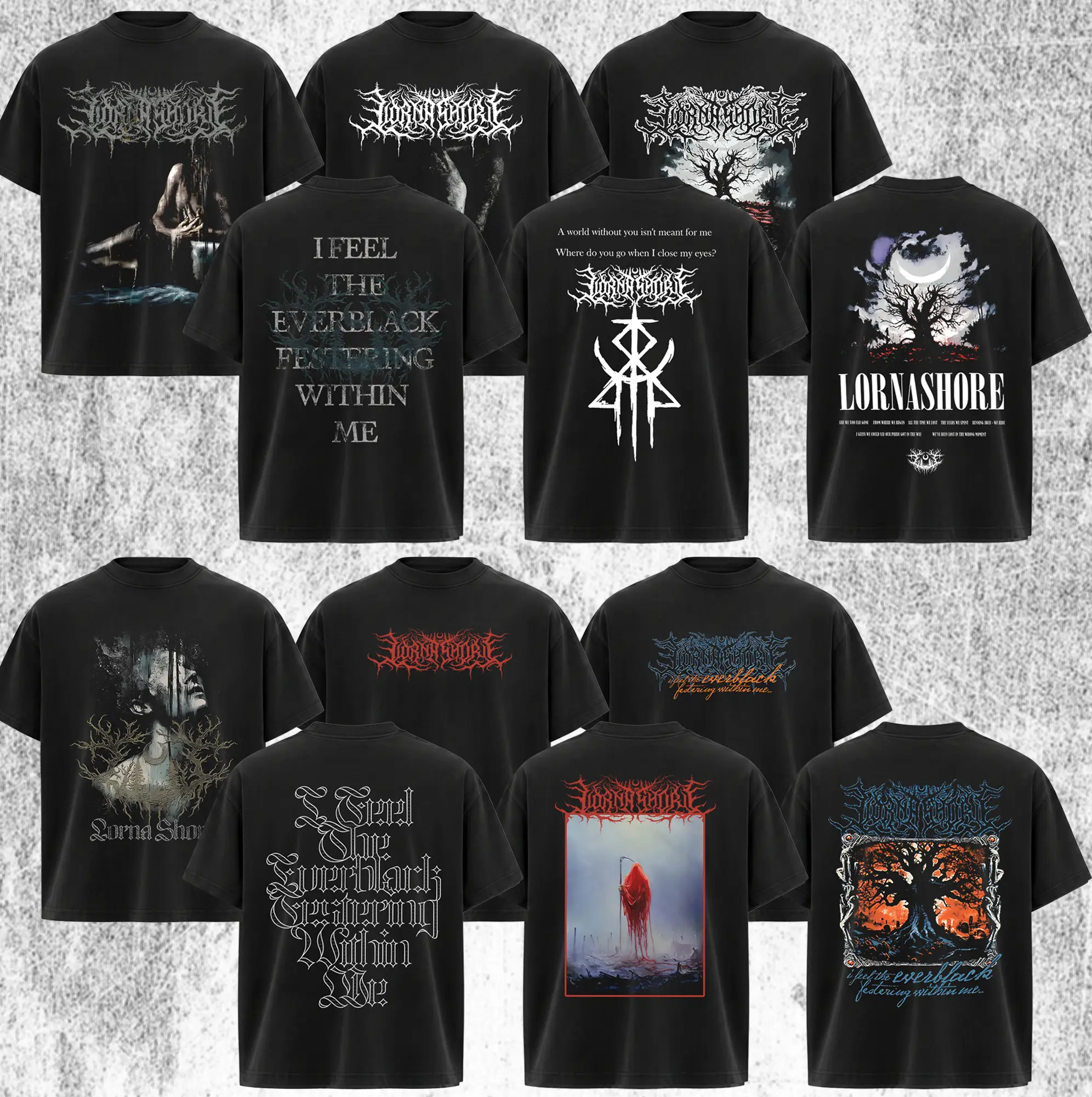 [Collection] Retro Lorna Shore Band T-Shirt, Classic Lorna Shore Shirt , Deathcore Music Graphic Tee, Rock Band Shirt, Vintage Music Tee, Heavy Metal Fan Shirt, Casual Cotton Unisex Top, Men's and Women's Streetwear