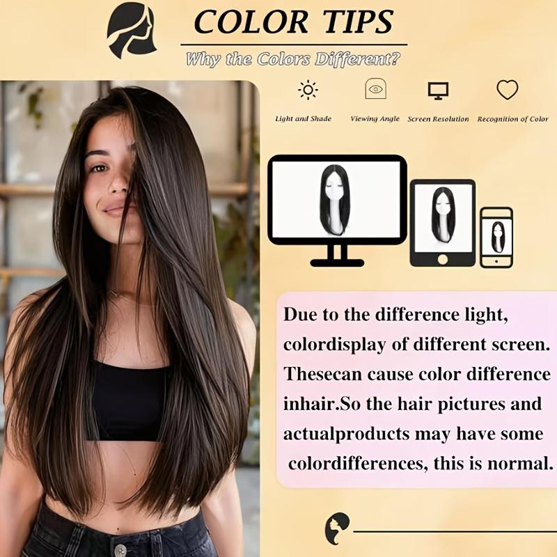 This 16-Inch Wig Is Designed Specifically for Women with Thinning Hair. It Features Large Straight Hair Strands And Is Suitable for All Seasons, Complete with Bangs. This Synthetic Wig Includes Side Bangs And Is Easy to Wear