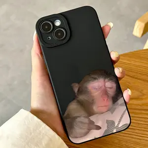 Monkey Pattern Phone Case, Full Body Shockproof Phone Protective Cover, Phone Accessories Compatible with iPhone 11 12 13 14 15 16 Pro Max/Pro/Plus
