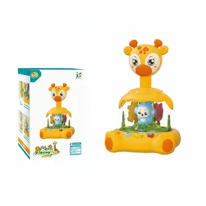 Giraffe Music Rotating Early Education Toy, Baby Crawling Soothing Tool, Interactive Fun, Calms Crying, Suitable for 12 Months, Birthday Gift