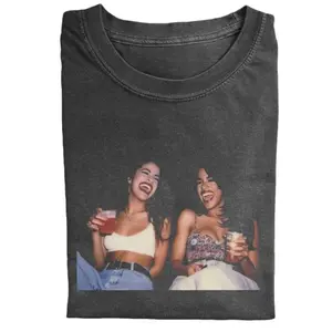 Vintage Selena and Aaliyah Graphic T-Shirt, Aaliyah Graphic Tee, Aaliyah RnB Singer, Gift For Fans