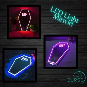 Light Up Coffin Mirror