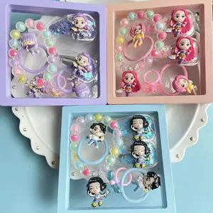 Demon Hunter Girls Pendant Bracelet Jewelry Box Girl Unique Beaded Bracelet Gift Box - Versatile Cartoon Bracelet - Ideal Gift for Friends and Family