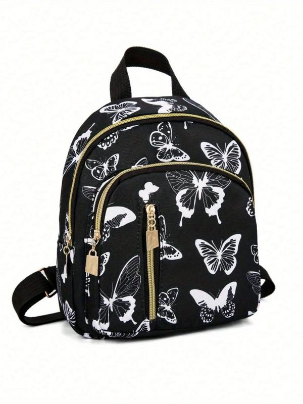 Fashion Butterfly Pattern Backpack, Lightweight Large Capacity Backpack, Casual Versatile Backpack for Daily Use, Dating and Social Activities, Cute Versatile Backpack Fashion Butterfly Pattern Backpack, Lightweight Large Capacity Backpack, Casual Versatile Backpack for Daily Use, Dating and Social Activities, Cute Versatile Backpack