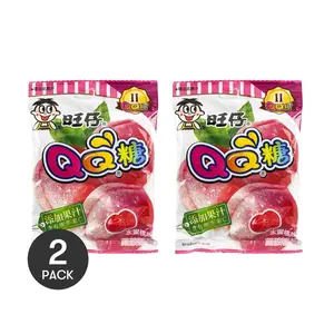 2 Pack Want Want QQ Candy Taiwan Peach Flavor - Chewy Gummy Jelly Snacks 70g Each