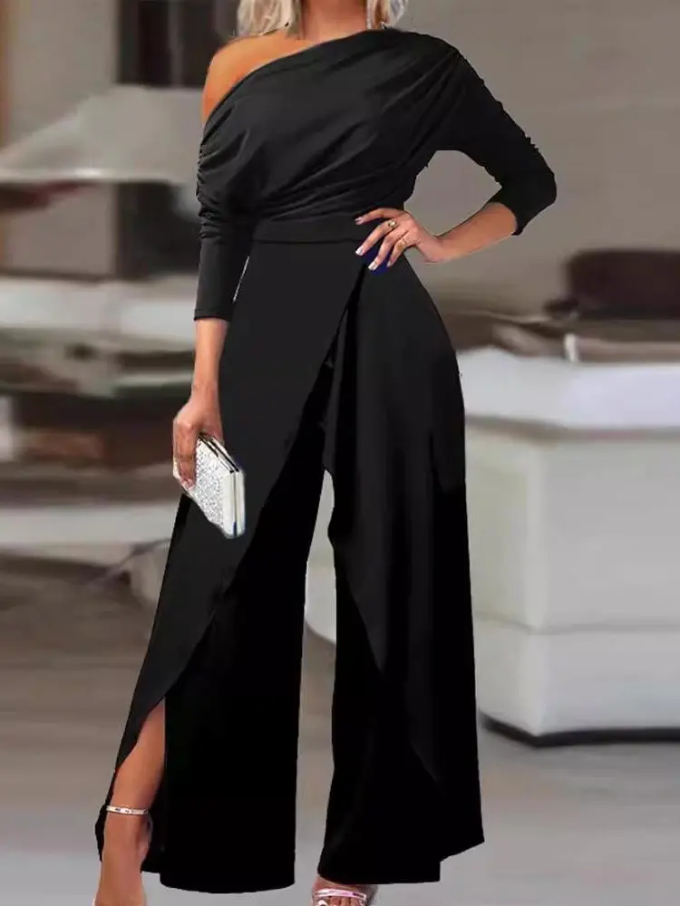2026 Autumn/Winter New European and American Women's Fashion  Sexy Party Jumpsuit