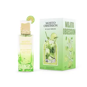 Gulf Orchid Mojito Obsession EDP Perfume 3.4oz / 100ml - Fresh Hesperidic Woody Scent with Passionfruit Lemon & Mint Notes Floral Cologne Floral Amber