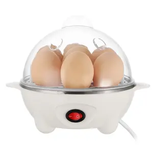 Electric Egg Cooker 7-Capacity BPA-Free Hard-Boiled Egg Maker w/ Auto-Off Measuring Cup for Hard Boiled Steamed Vegetables Seafood Dumplings,summervibes