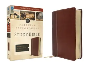 NIV, Cultural Backgrounds Study Bible (Context Changes Everything), Leathersoft, Brown, Red Letter: Bringing to Life the Ancient World of Scripture by Craig S. Keener||John H. Walton [Leatherbound Book]