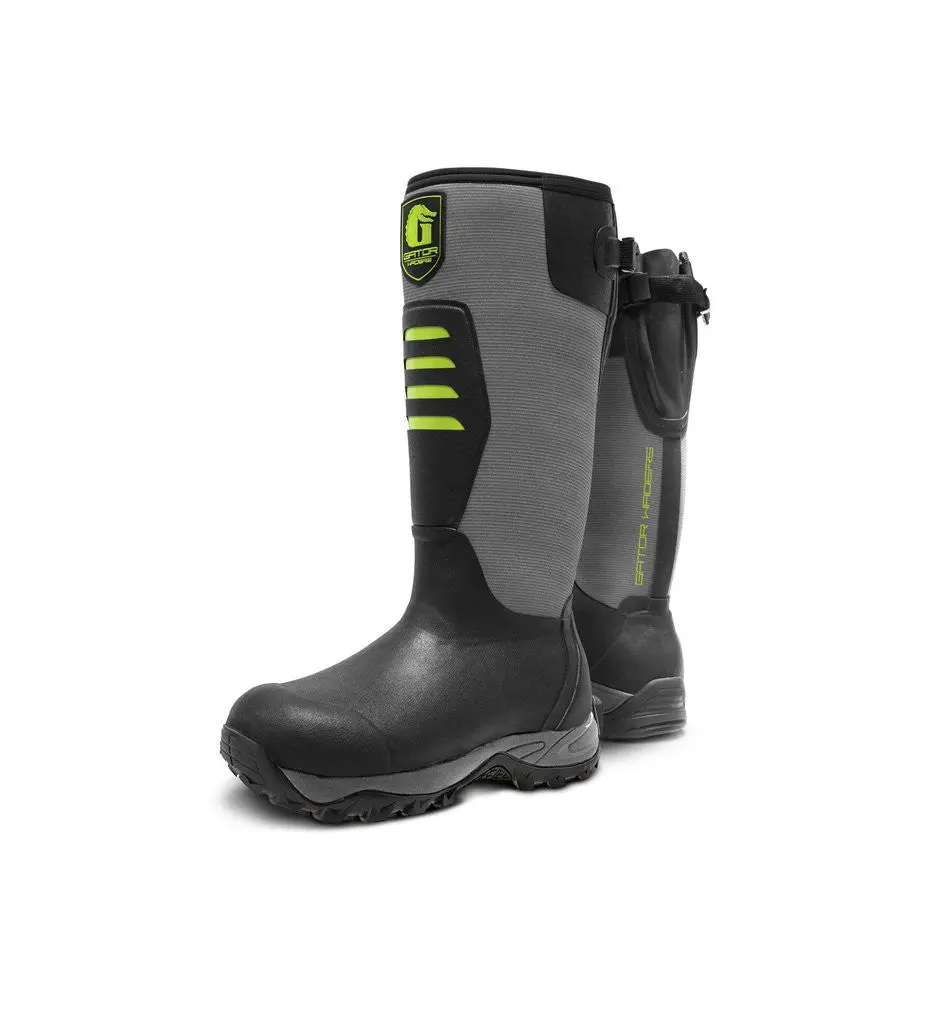 Gator Waders Mens Lime Everglade 2.0 Insulated Rubber Boots Gator Waders Mens Lime Everglade 2.0 Insulated Rubber Boots