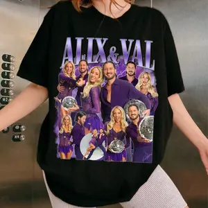 Alix & Val Dancing With The Stars 2025 T-shirt, Couple Alix Earle & Val Chmerkovskiy DWTS 2025 Sweatshirt, Gift For Fans, Comfort Cotton