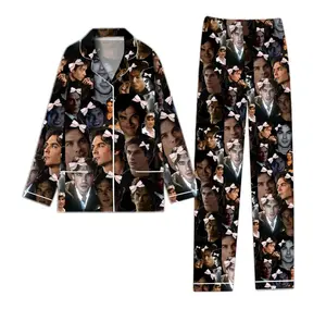 Vampire Diaries Pajamas for Couples & Family, Kid & Adult Matching Sleepwear, Halloween Xmas Outfit