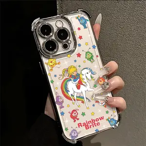 Cartoon Rainbows Brites Phone Case Suitable for iPhone 17 16e 16 15 14 13 12 11 Mini Pro Max Air X XR XSMAX 8 7 Plus Anti Fall Protective Transparent Soft Back Cover Accessories