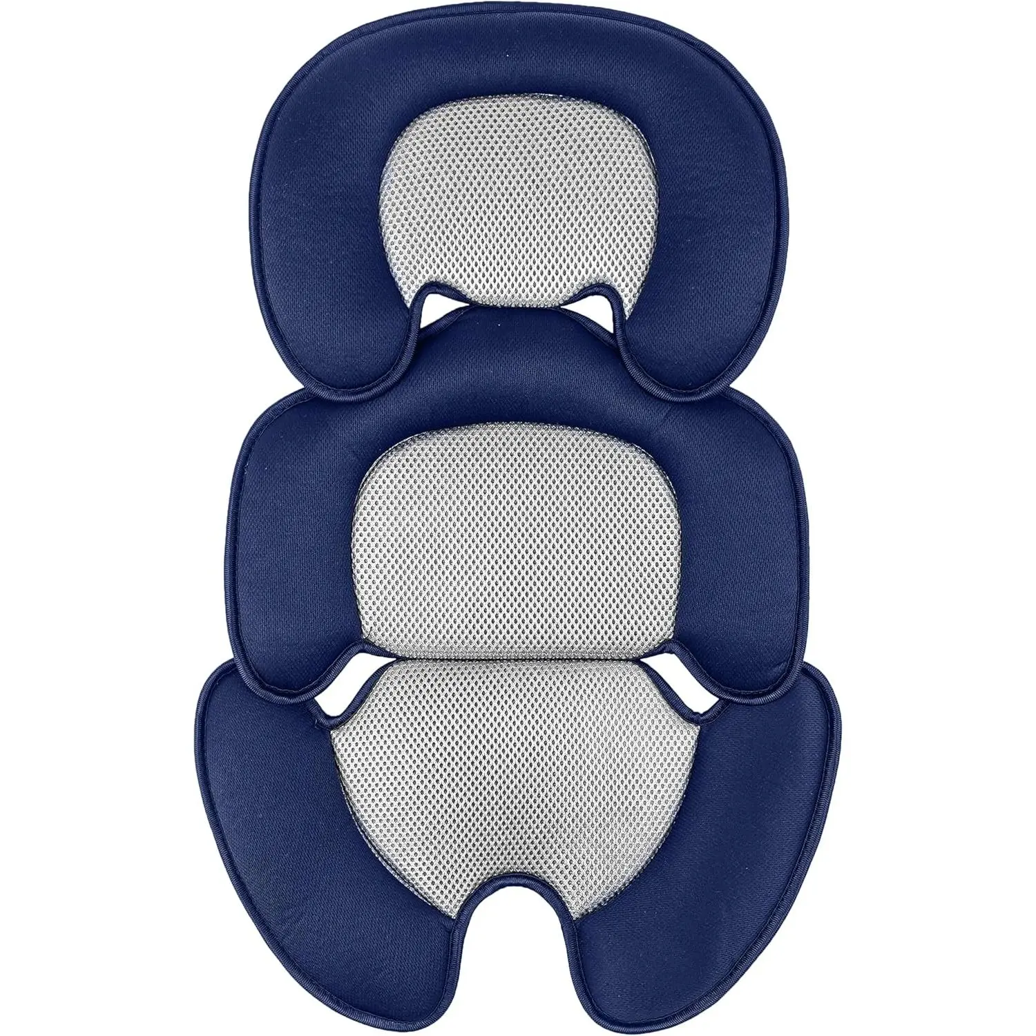 Newborn Baby Support Cushion Infant Insert 3D Mesh Breathable Liner Compatible with Stroller, Car seat, High Chair Etc (Blue)