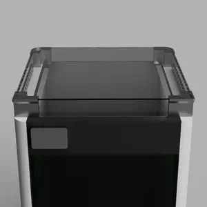 Bambu P2/X2 Lid Riser with smoked acrylic panels